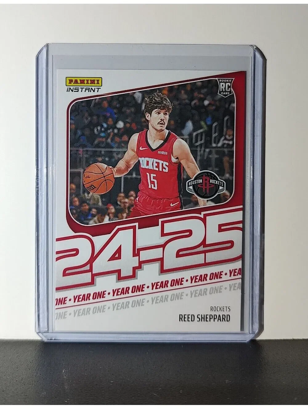 Reed Sheppard Rookie Card 2024-25 Panini Year One #3 Basketball Rockets 1/613